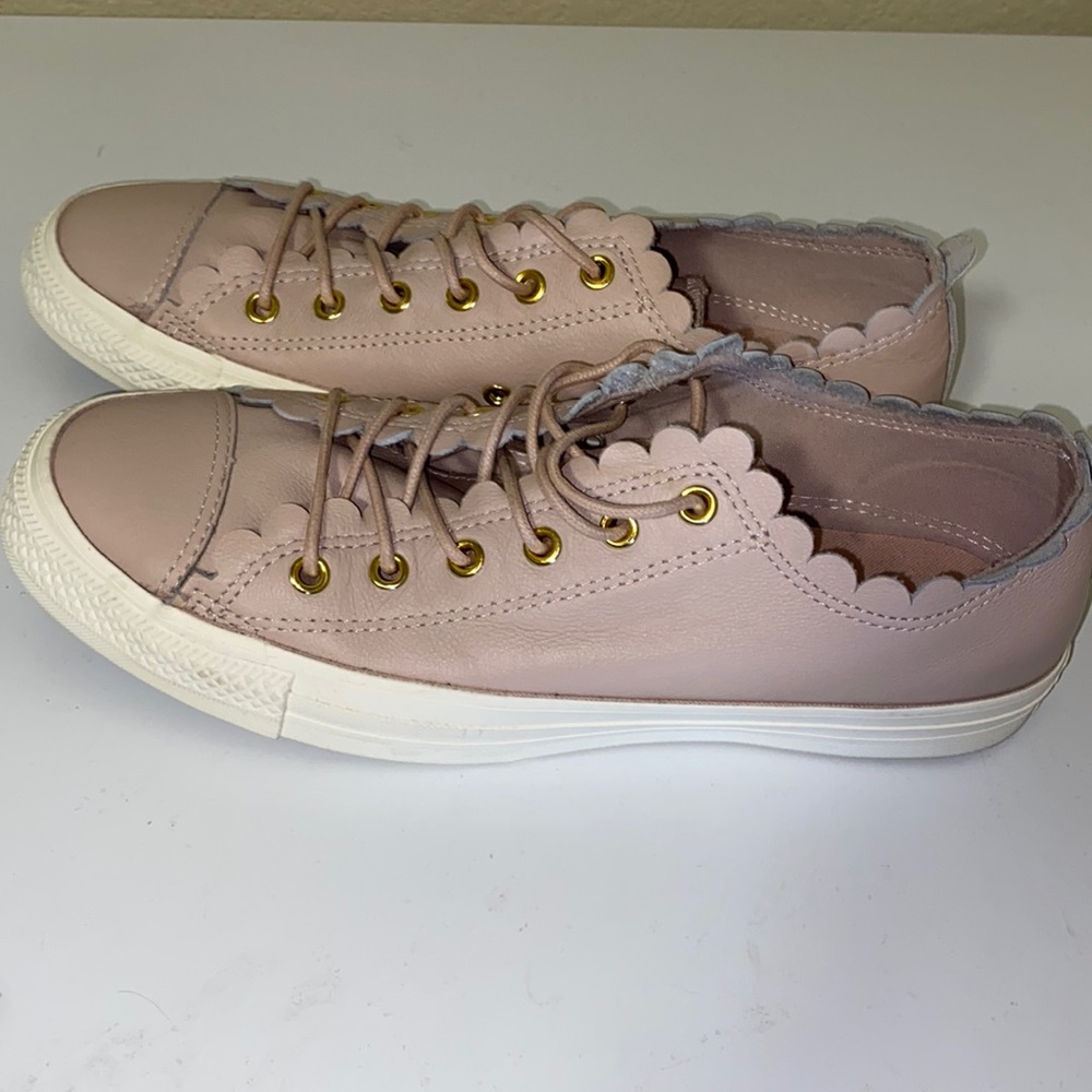 Light Pink Leather Converse size 10 - Picture 5 of 5